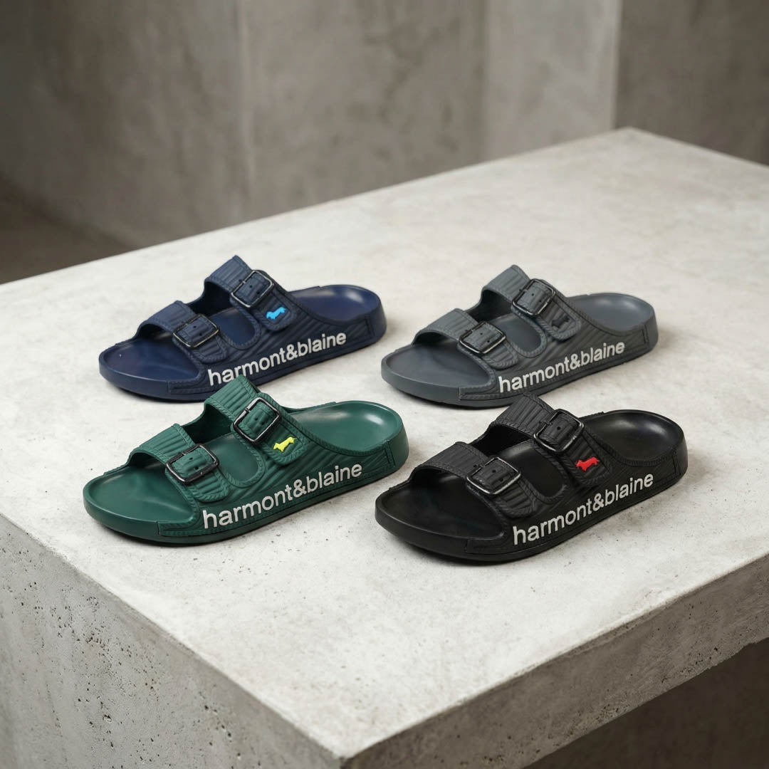 Harmont & Blaine Double Strap Slides