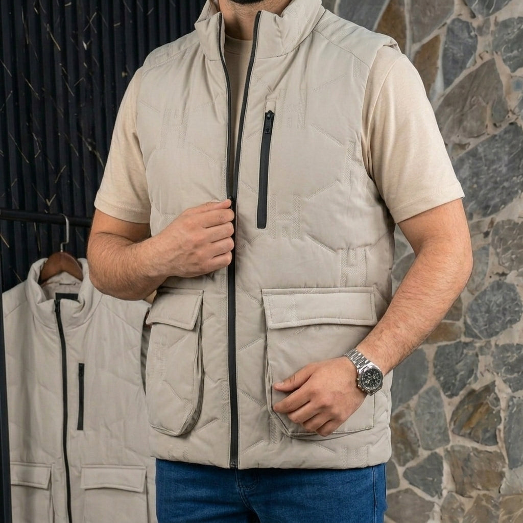 Gilet Homme Multi-Poches – Style Premium