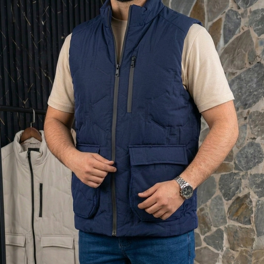 Gilet Homme Multi-Poches – Style Premium