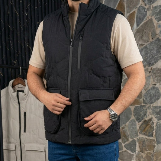 Gilet Homme Multi-Poches – Style Premium