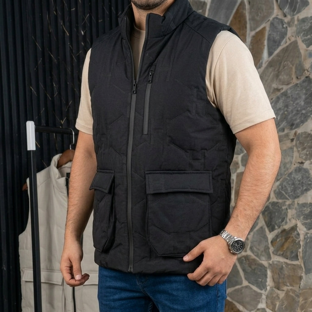 Gilet Homme Multi-Poches – Style Premium