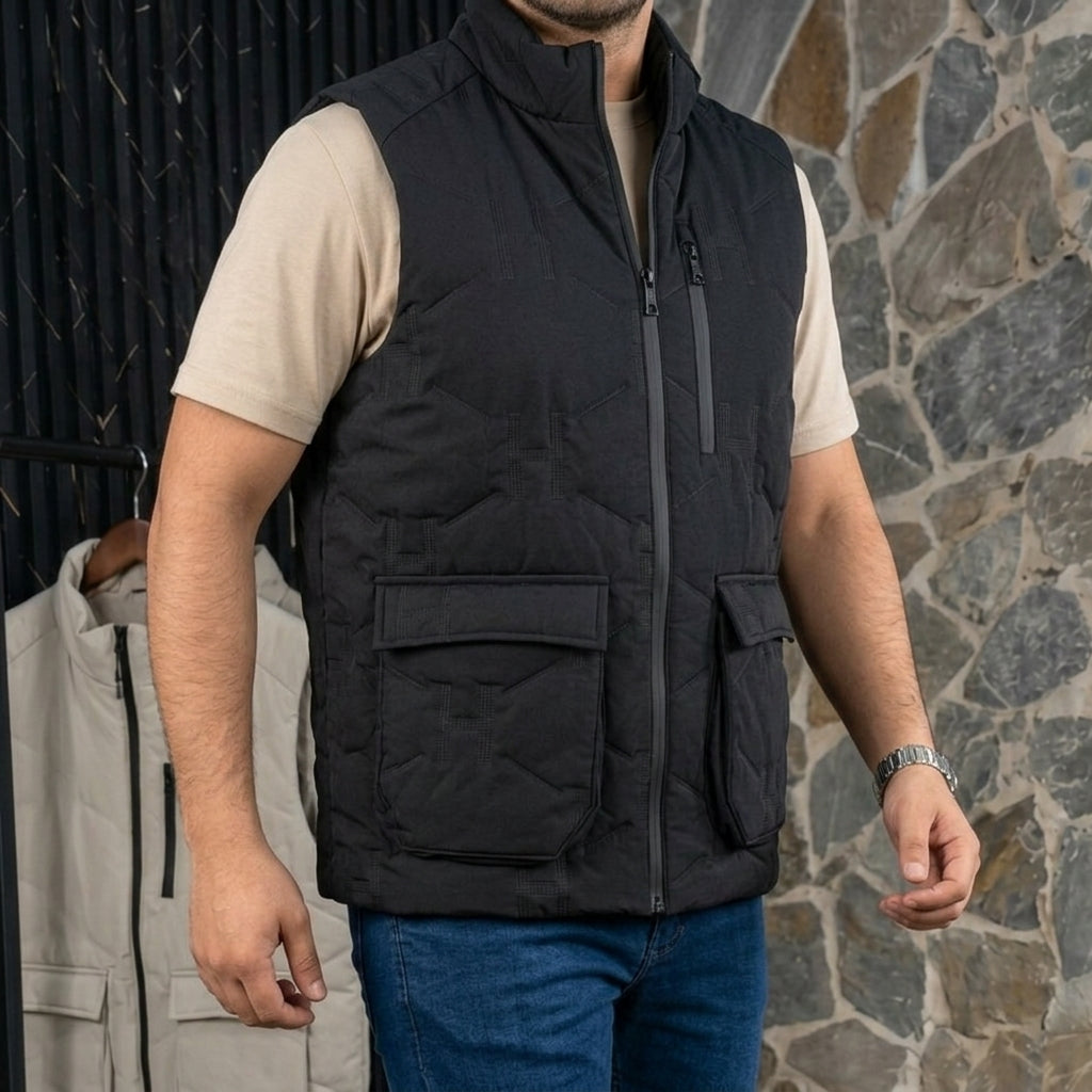 Gilet Homme Multi-Poches – Style Premium