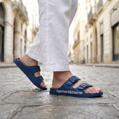 Harmont & Blaine Double Strap Slides