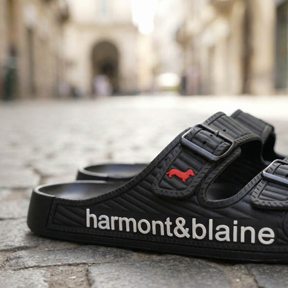 Harmont & Blaine Double Strap Slides