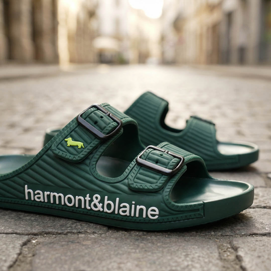 Harmont & Blaine Double Strap Slides