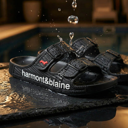 Harmont & Blaine Double Strap Slides