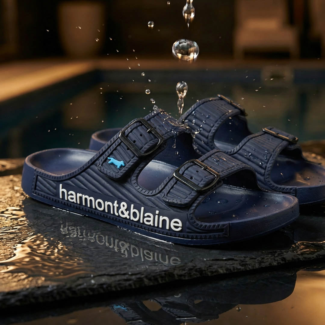 Harmont & Blaine Double Strap Slides