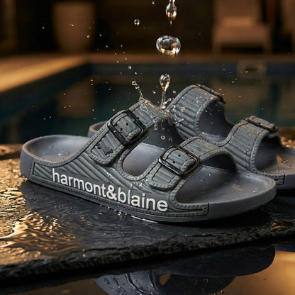 Harmont & Blaine Double Strap Slides